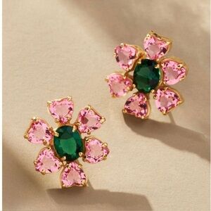 Anthropologie | PAKERA PAKERA Mini Las Flores Earrings In Pink